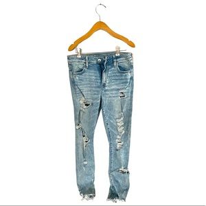 American Eagle Ripped Jeans, Size 10 Long